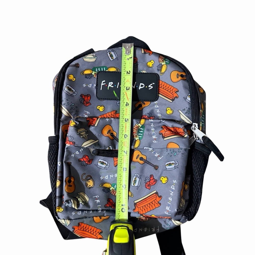 Friends TV Show Mini Backpack Gray Print Lobster Couch Guitar Travel Bag - Picture 6 of 8